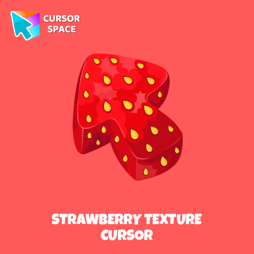 Strawberry Texture cursor arrow cursor